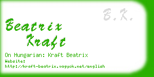 beatrix kraft business card